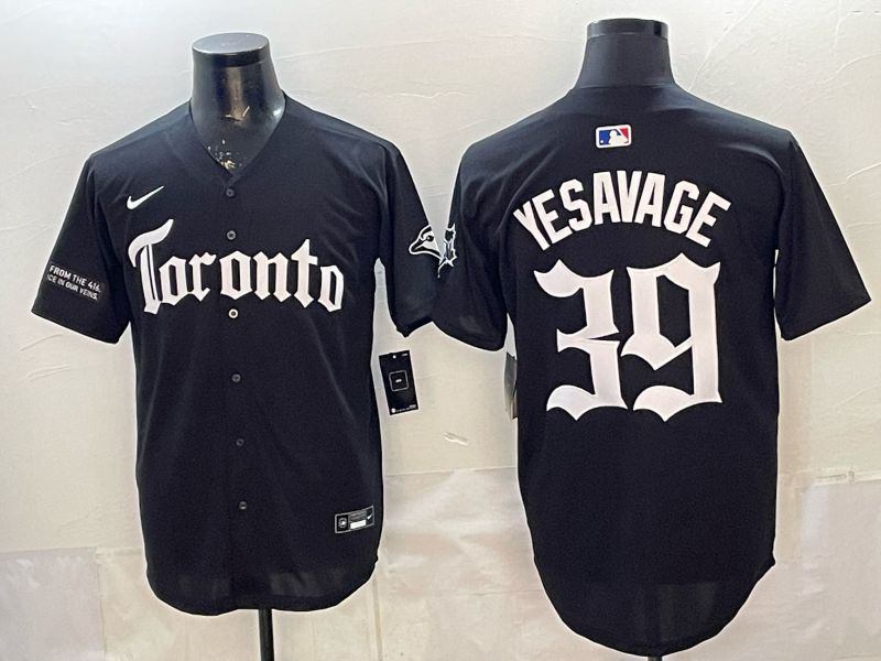 Men 2026 Toronto Blue Jays #39 Yesavage Black 5th generation Joint Name Nike MLB Jersey style 002->toronto blue jays->MLB Jersey